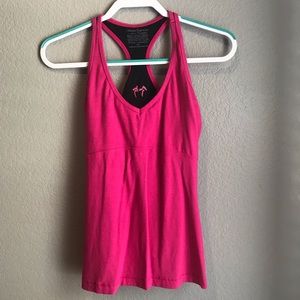 GREEN APPLE eco-friendly pink workout tank